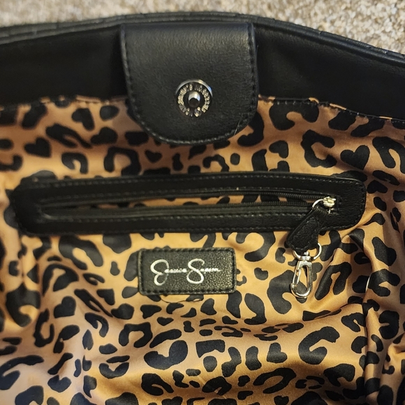 Jessica Simpson Large Quilted Handbag Tote Purse - Picture 7 of 9